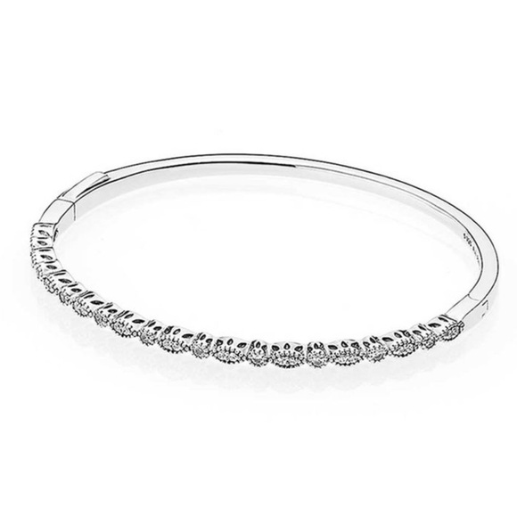 Rare Pandora Alluring Brilliant Marquise Bangle Bracelet, 925 Size 1 - Picture 4 of 16